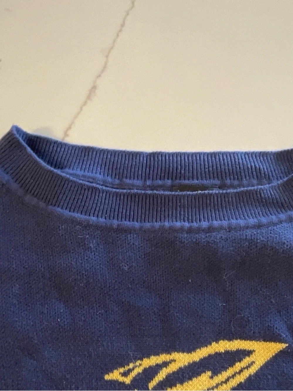 Hype and Vice Navy Cropped Toledo Rockets Sweater size S